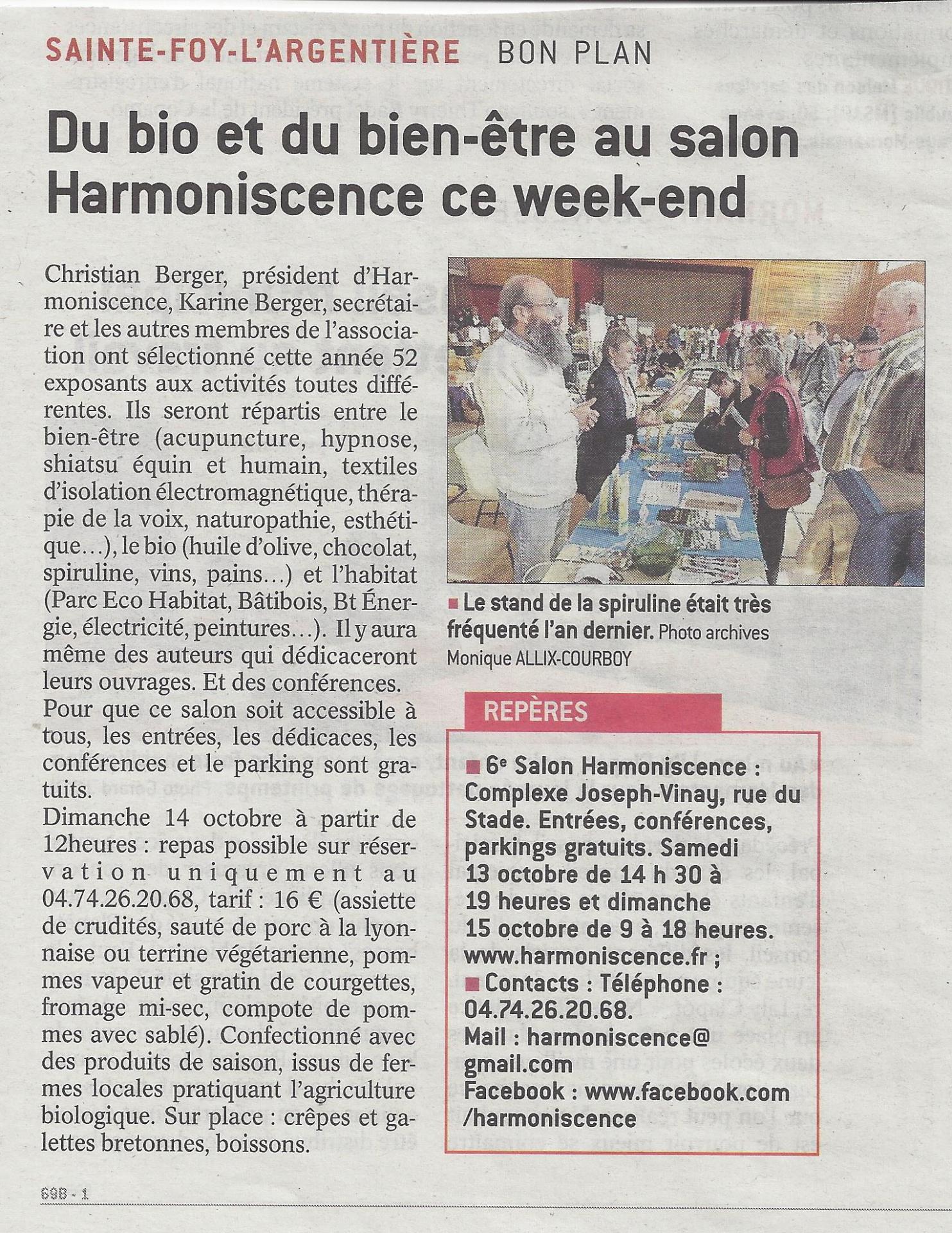 Article le progres 11 10 2018