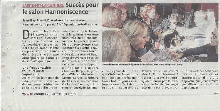 Article le progres 12 10 15 2