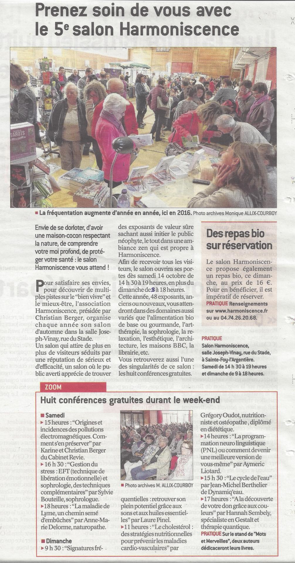 Article le progres 13 10 2018