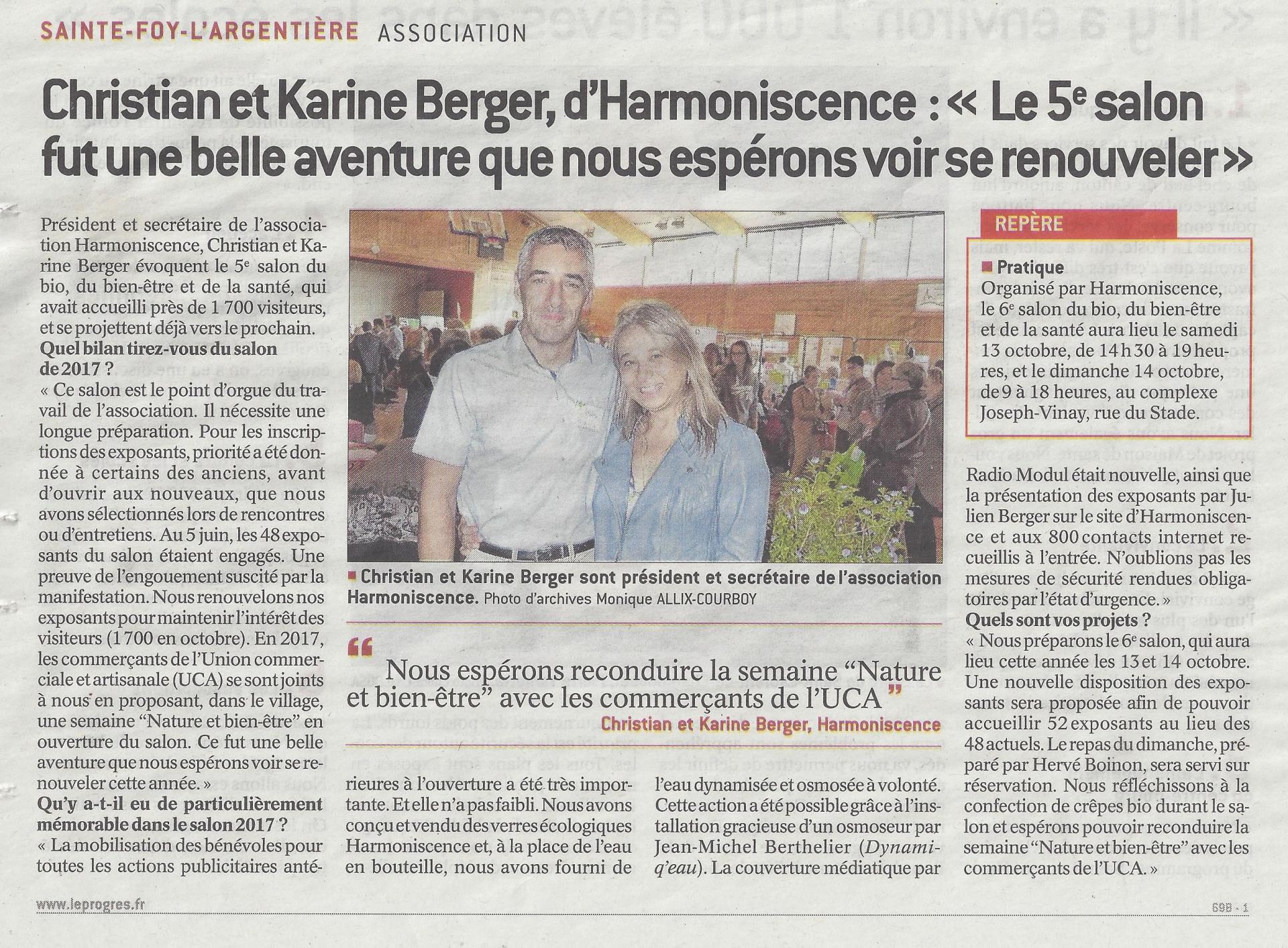 Article le progres 2018 02 16